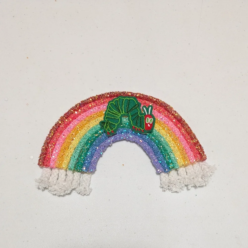 The Very Hungry Caterpillar Bow Girls 5-Inch Hair Clip Bow Birthday Bow